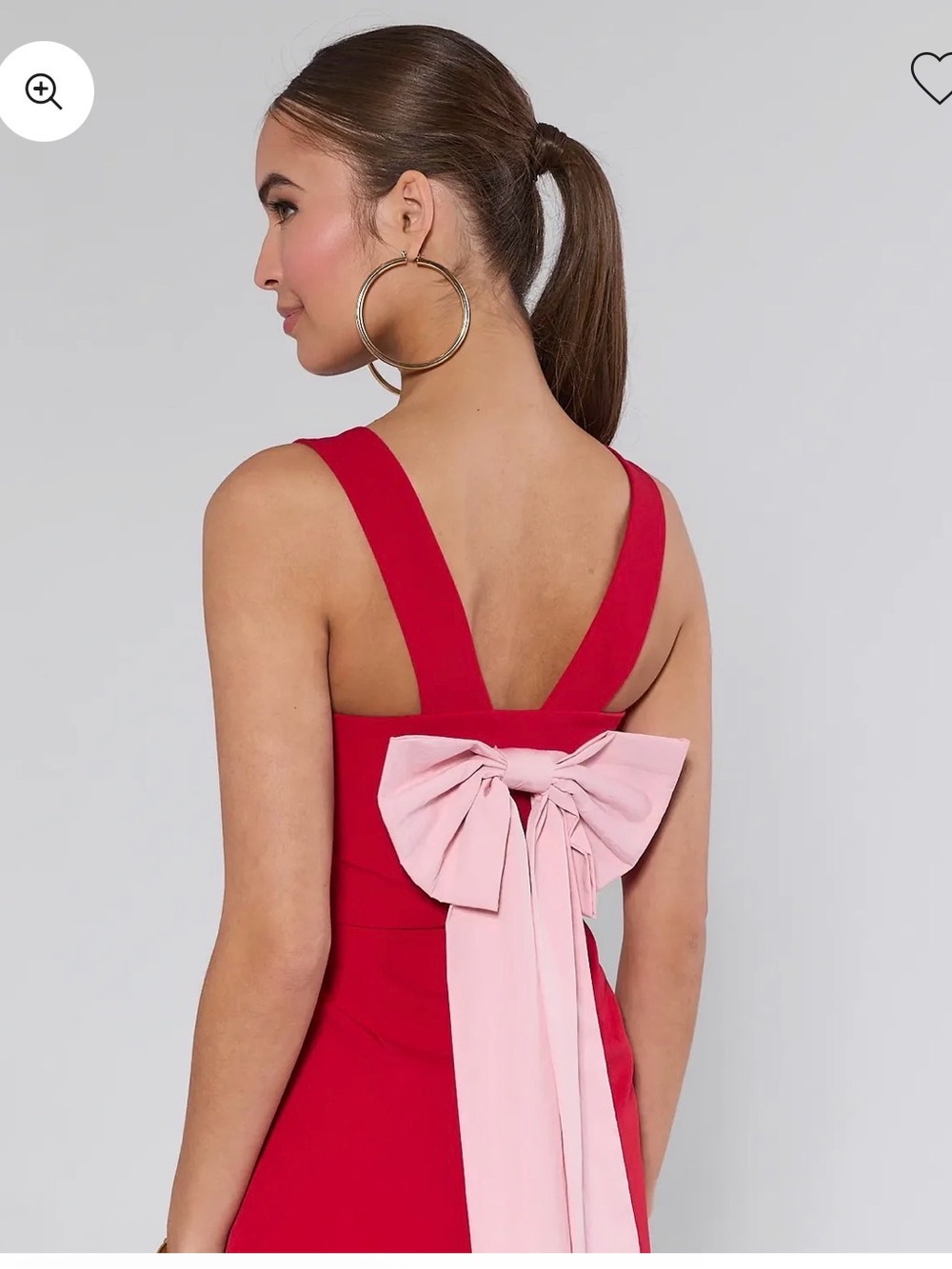 Avara Nina Red Bow Mini Dress